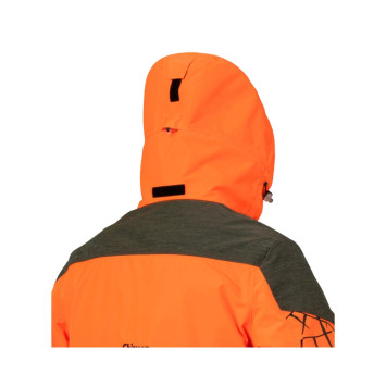 Chaqueta Chiruca ISIS 18 CH+ naranja alta visibilidad con refuerzos ARMOTEX para caza en monte cerrado