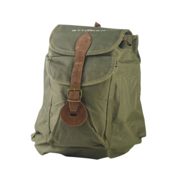 Mochila de caza Stinger verde con forro lavable y gran bolsillo frontal