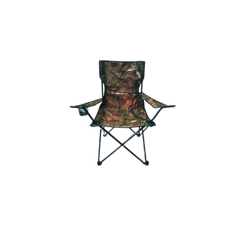 Silla plegable de caza STINGER en camuflaje con reposabrazos y soporte para bebidas