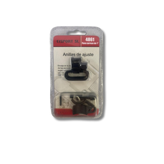 Juego de anillas Eisport para cañón con correa de 1 pulgada