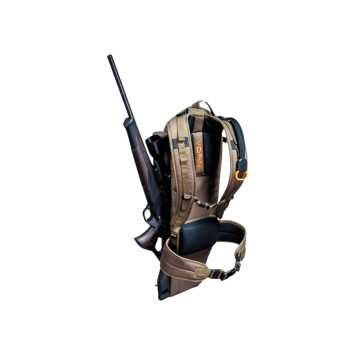 Mochila de caza Vorn LT12 con sistema porta rifle QRR y capacidad de 12L