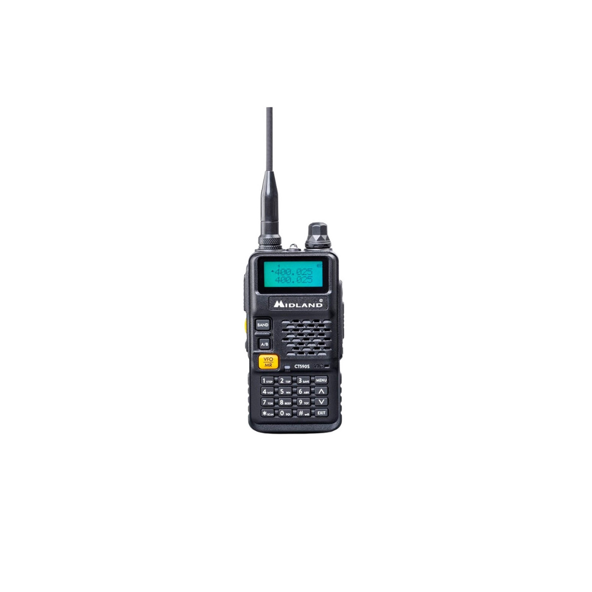 Radio Midland CT590-S Dual Band con pantalla LCD y doble antena