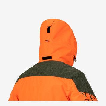 Espalda y capucha de la chaqueta Chiruca ISIS 18 CH+ alta visibilidad Carril Outdoor