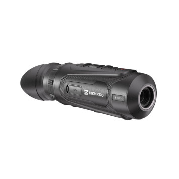 Detalle lateral con logotipo de HIKMICRO LYNX LE10 3.0 distribuido por Carril Outdoor