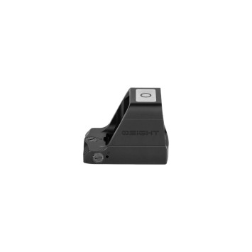 Lateral del visor Osight X GN mostrando diseño compacto, robusto y mandos de ajuste de brillo y elevación