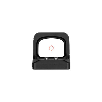 Retícula roja activa en visor Osight XR con lente asférica sin distorsiones y campo de visión amplio