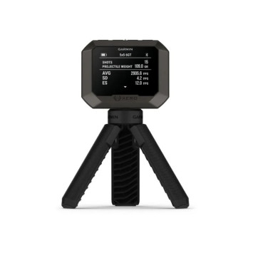 Medición avanzada de proyectiles en cronógrafo Garmin Xero C2 con pantalla activa