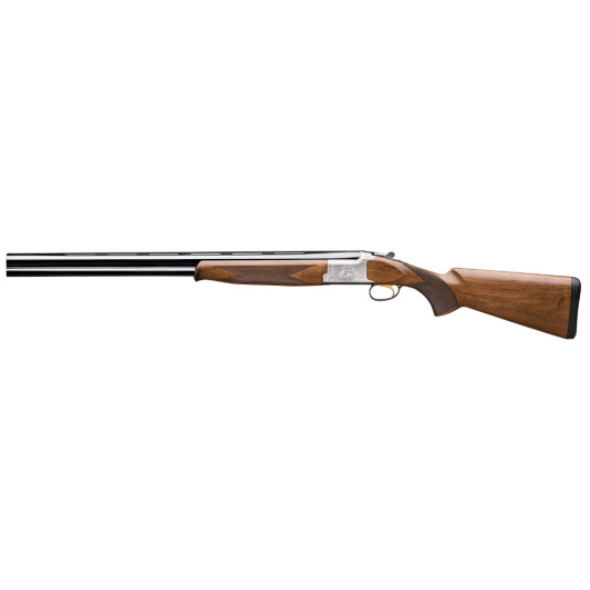 Escopeta Browning B525 Game One 12M detalle de acción, guardamanos y cañones