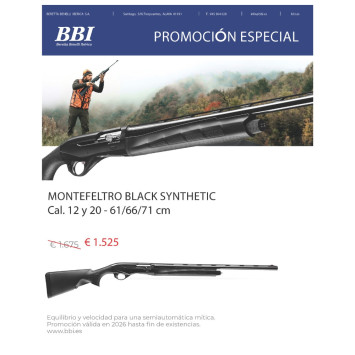 Escopeta Benelli Montefeltro Black Synthetic