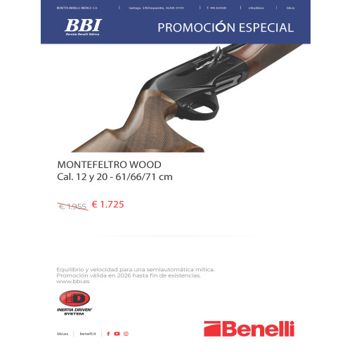 Escopeta Benelli Montefeltro Wood