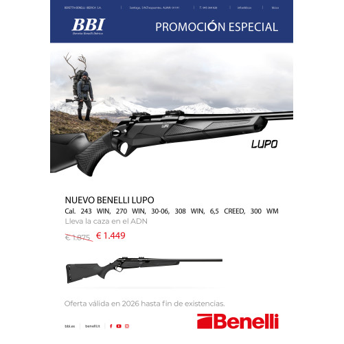 Promo Benelli Lupo - Carril Outdoor