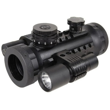 Visor BSA Stealth Tactical con linterna y láser