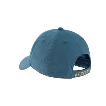 Vista trasera gorra Beretta Big B azul con ajuste posterior en Carril Outdoor
