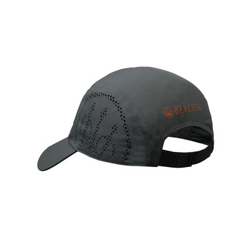 Parte trasera gorra Beretta Tech gris con cierre ajustable y logo Beretta en Carril Outdoor