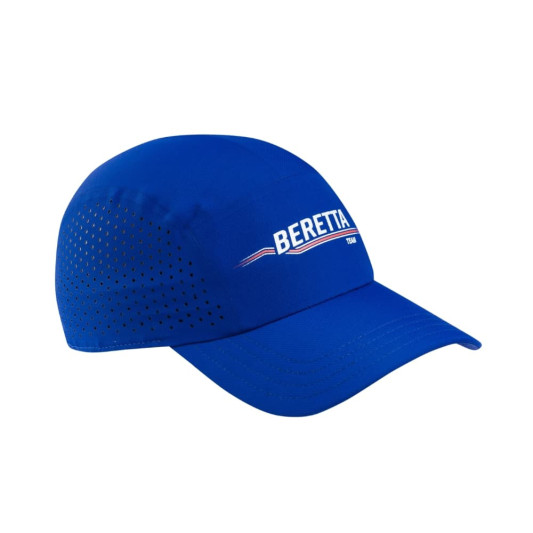 Gorra Beretta Team azul con logo frontal en contraste y ventilación lateral en Carril Outdoor