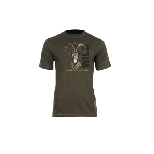 Camiseta HART Ground Ibex con diseño de cabra en el pecho Carril Outdoor