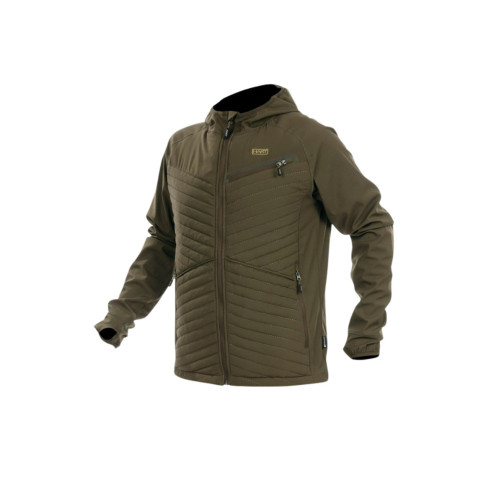 Chaqueta HART Ibice Hoodie en vista lateral con bolsillo de pecho Carril Outdoor