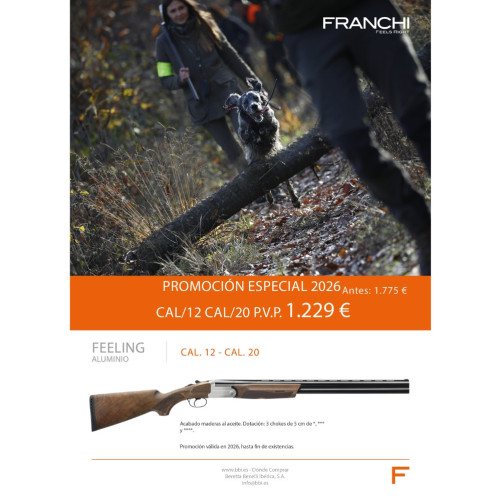 ESCOPETA FRANCHI FEELING ALUMINIO - Compra online en Armería Carril