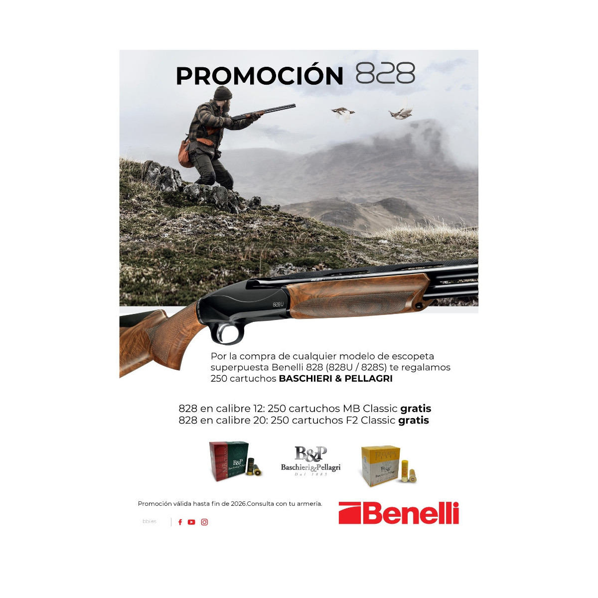 Escopeta Benelli 828 U Beccaccia