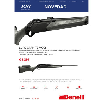 Rifle Benelli Lupo Granite Moss | Carril Outdoor