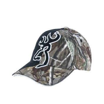 Gorra Browning Big Buckmarck Negro de algodón para caza y tiro en Carril Outdoor.