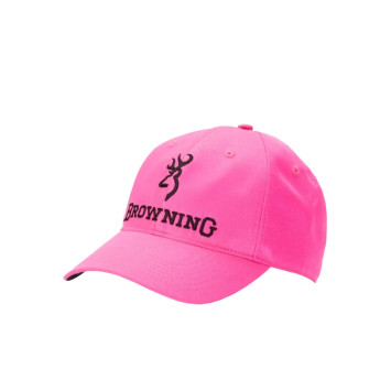Gorra Browning Rosa Blaze para tiro deportivo y caza en Carril Outdoor.