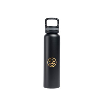 Botella Beretta 500 Aniversario negra con logotipo dorado en Carril Outdoor