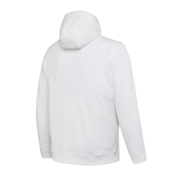 Sudadera Beretta 500 Aniversario blanca con capucha vista trasera.