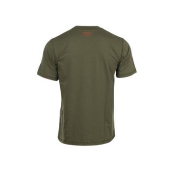 Vista trasera de la Camiseta HART GROUND Deer verde de manga corta en Carril Outdoor.