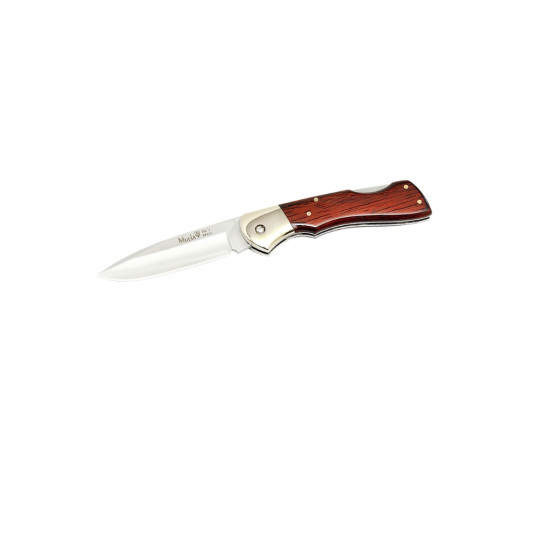 Navaja Muela BX-8R con mango de madera prensada coral y virola de alpaca en Carril Outdoor