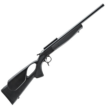 Rifle monotiro CVA Scout TD Thumbhole con culata sintética negra