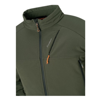 Detalle del cuello y bolsillo de pecho del forro polar Chiruca Erato 01
