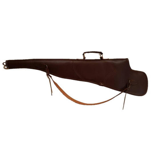 funda yesport para rifle montado con visor en cuero