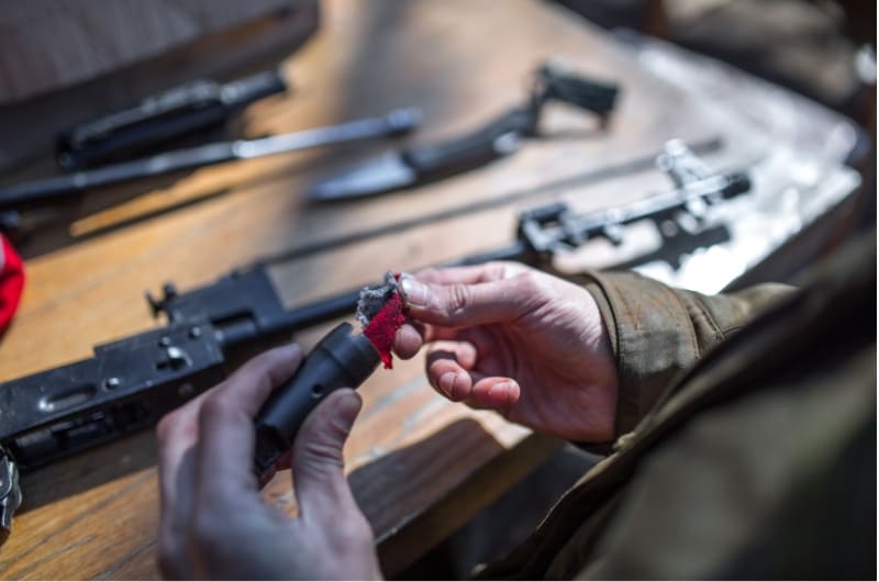 Limpieza profesional de las armas