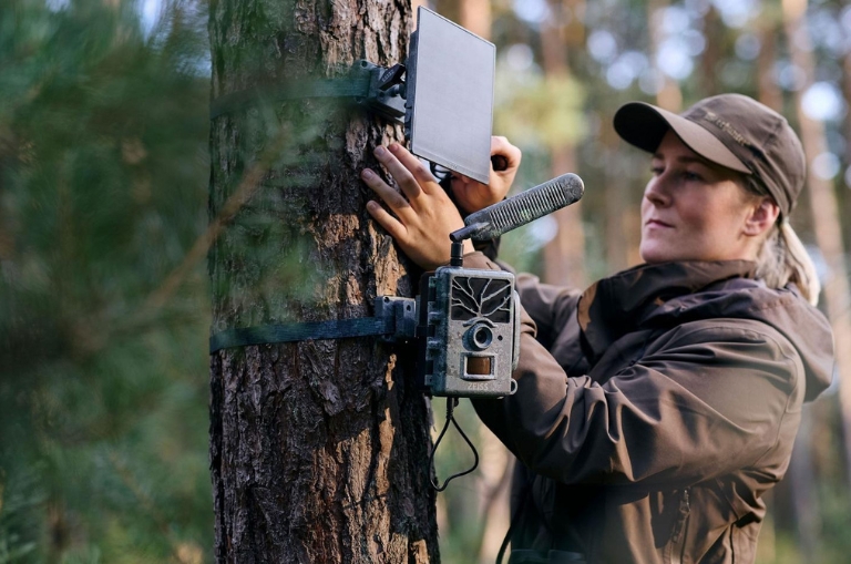 Montaje de la Cámara Zeiss Secacam 1 para observación de fauna salvaje